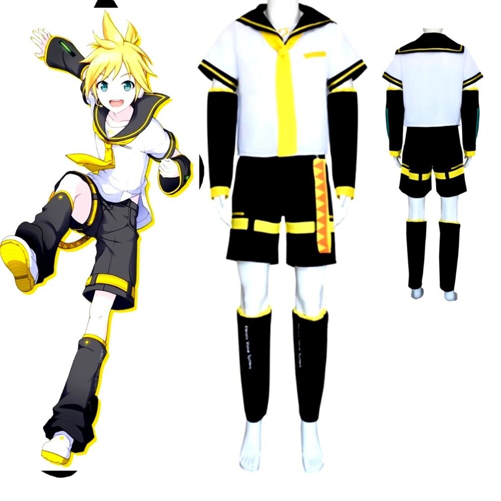Anime Len Costume Sailor Uniform Halloween Costume Size XL